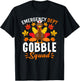 Emergency Department Gobble Squad Shirt Funny Thanksgiving T-Shirt - T-Shirt | Black
