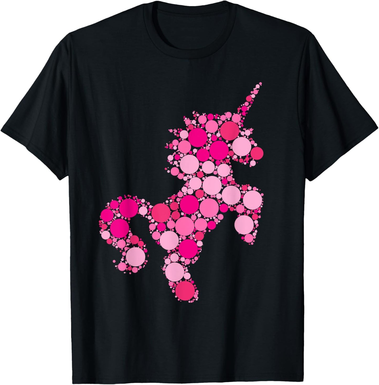 Pink Polka Dot Unicorn International Dot Day shirt Kids Girl T-Shirt - T-Shirt | Black