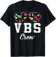 VBS Crew Vacation Bible VBS Teacher Handprints Sunglasses T-Shirt - T-Shirt | Black