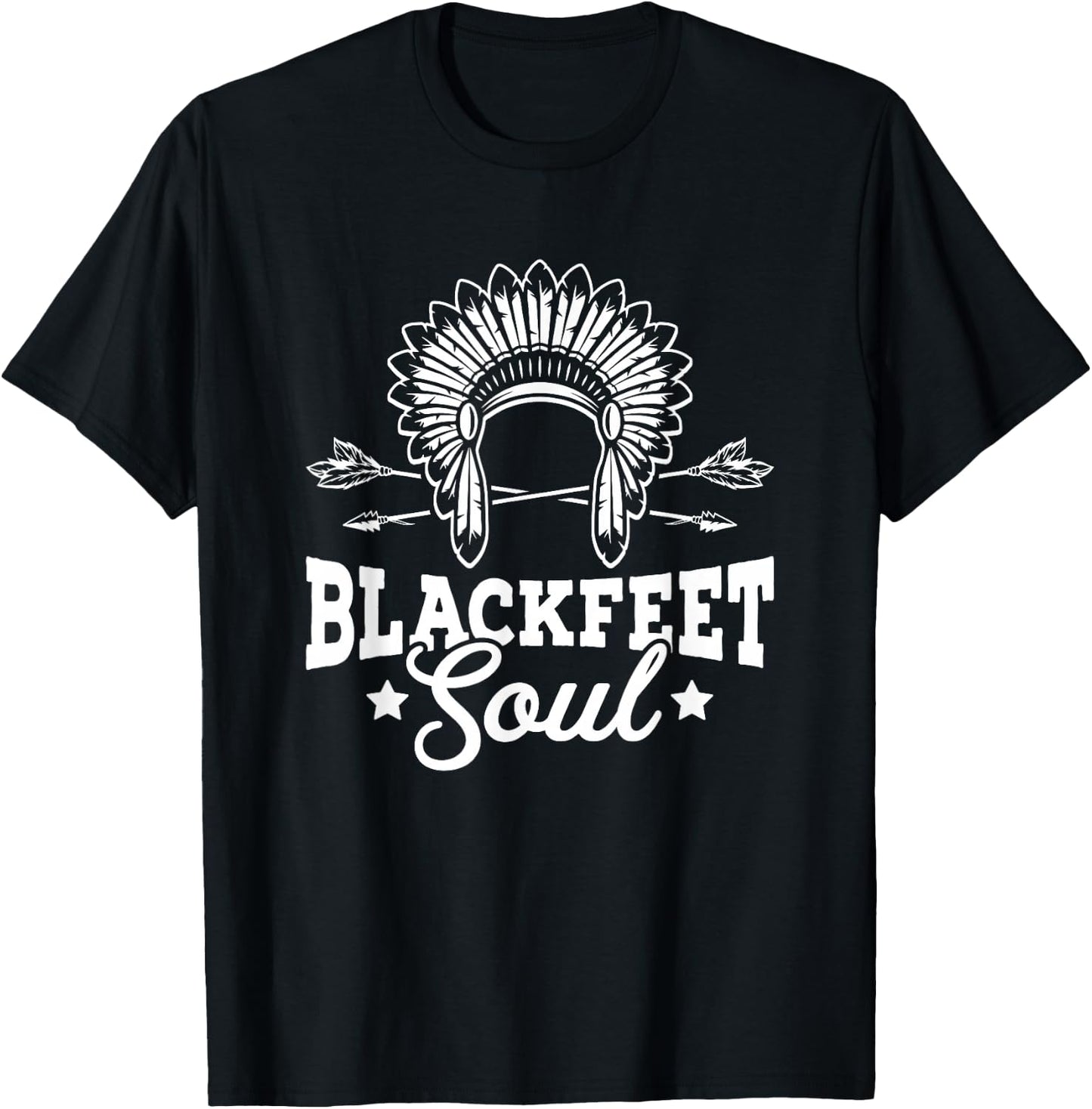 Blackfeet Soul Native Pride American Indian Tribe Blackfeet T-Shirt - T-Shirt | Black