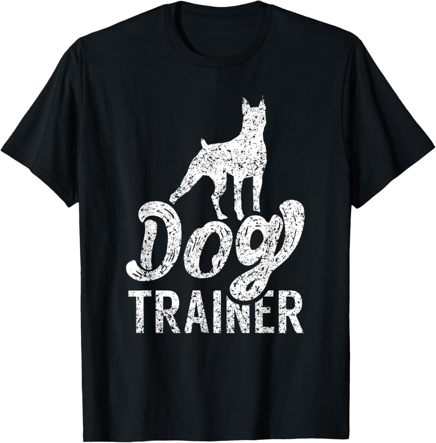 Dog Trainer Service Training Handler T-Shirt - T-Shirt | Black