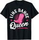 Women Line Dancer Queen Line Dancing Mom Line Dance T-Shirt - T-Shirt | Black