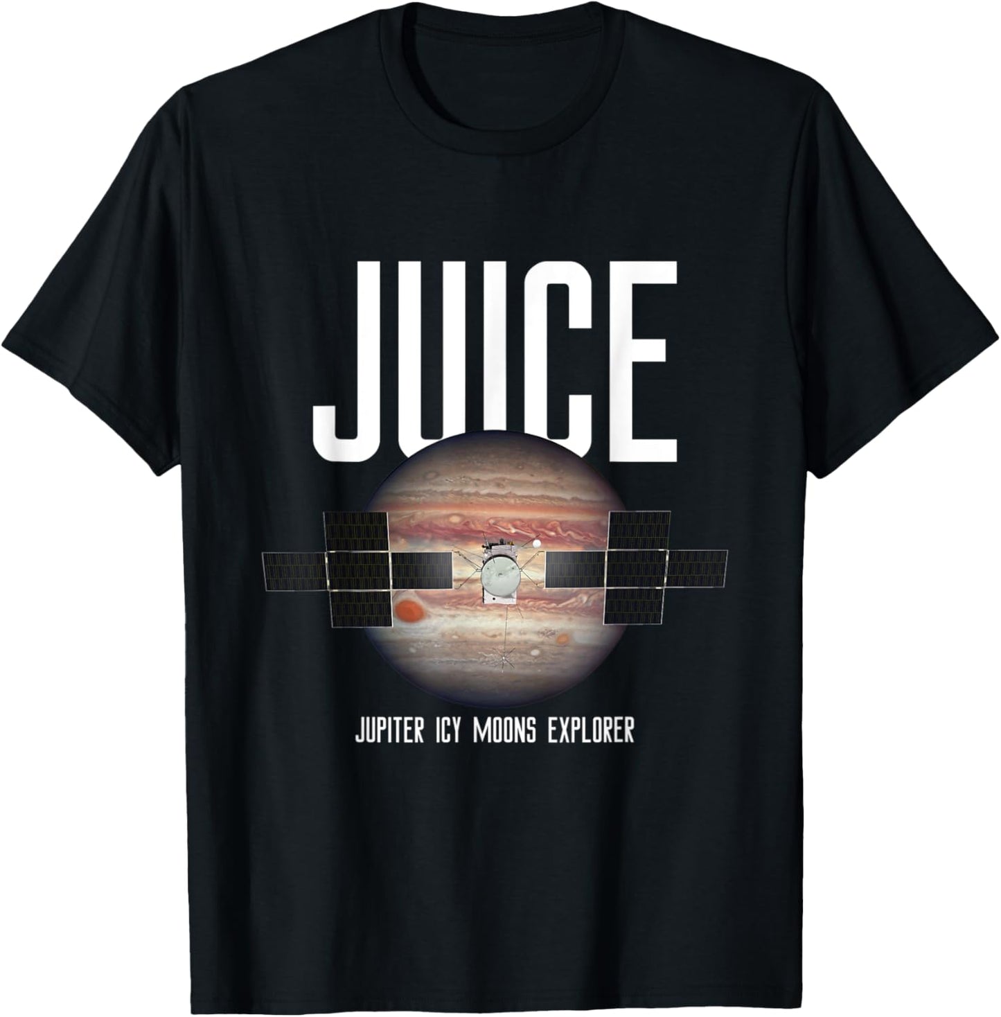 JUICE Jupiter Icy Moons Explorer Mission Souvenir T-Shirt - T-Shirt | Black