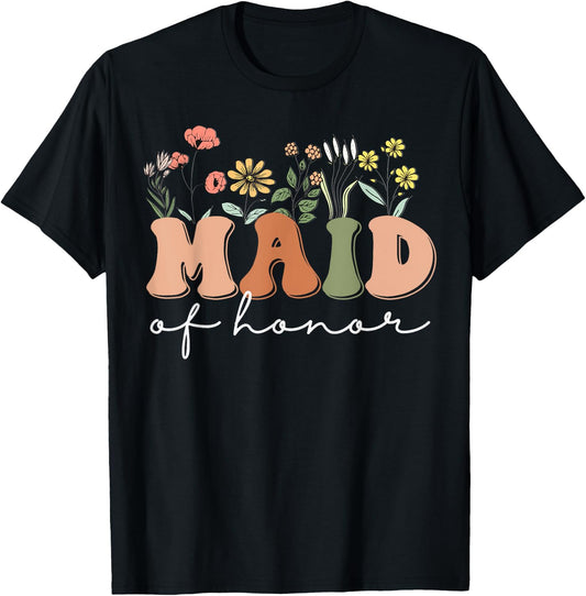 Wedding Shower for Sister from Bride Maid of Honor T-Shirt - T-Shirt | Black