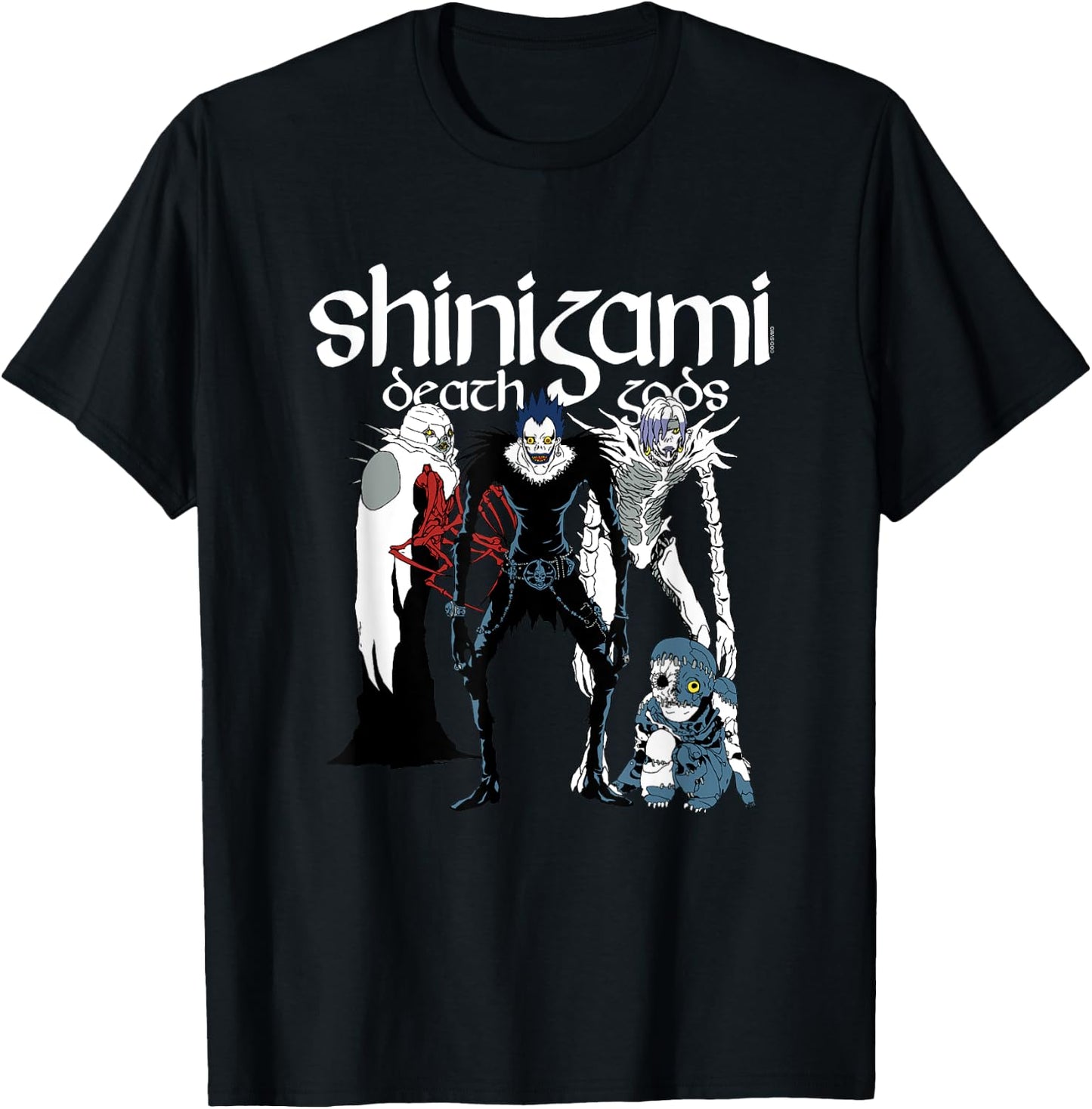 Death Note Shinigami Character Group Anime T-Shirt - T-Shirt | Black
