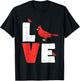 Love Cardinal women Shirt Cardinal Lover men, kids and girls T-Shirt - T-Shirt | Black