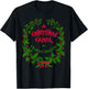 Vintage Mistletoe Wreath A Christmas Carol Art T-Shirt - T-Shirt | Black