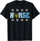 Hanukkah Nurse Chanukah Scrub Top Jewish RN ER ICU Women Men T-Shirt - T-Shirt | Black