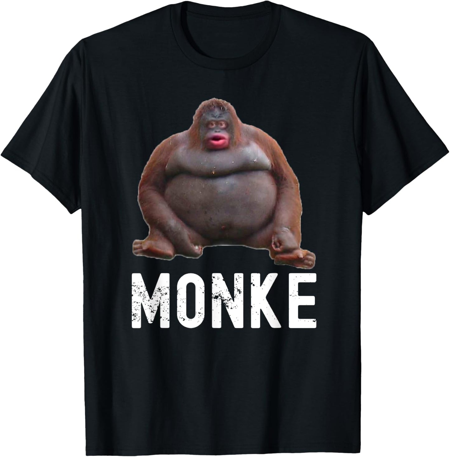 Uh Oh Stinky Monke Apparel Monkey Meme T-Shirt - T-Shirt | Black