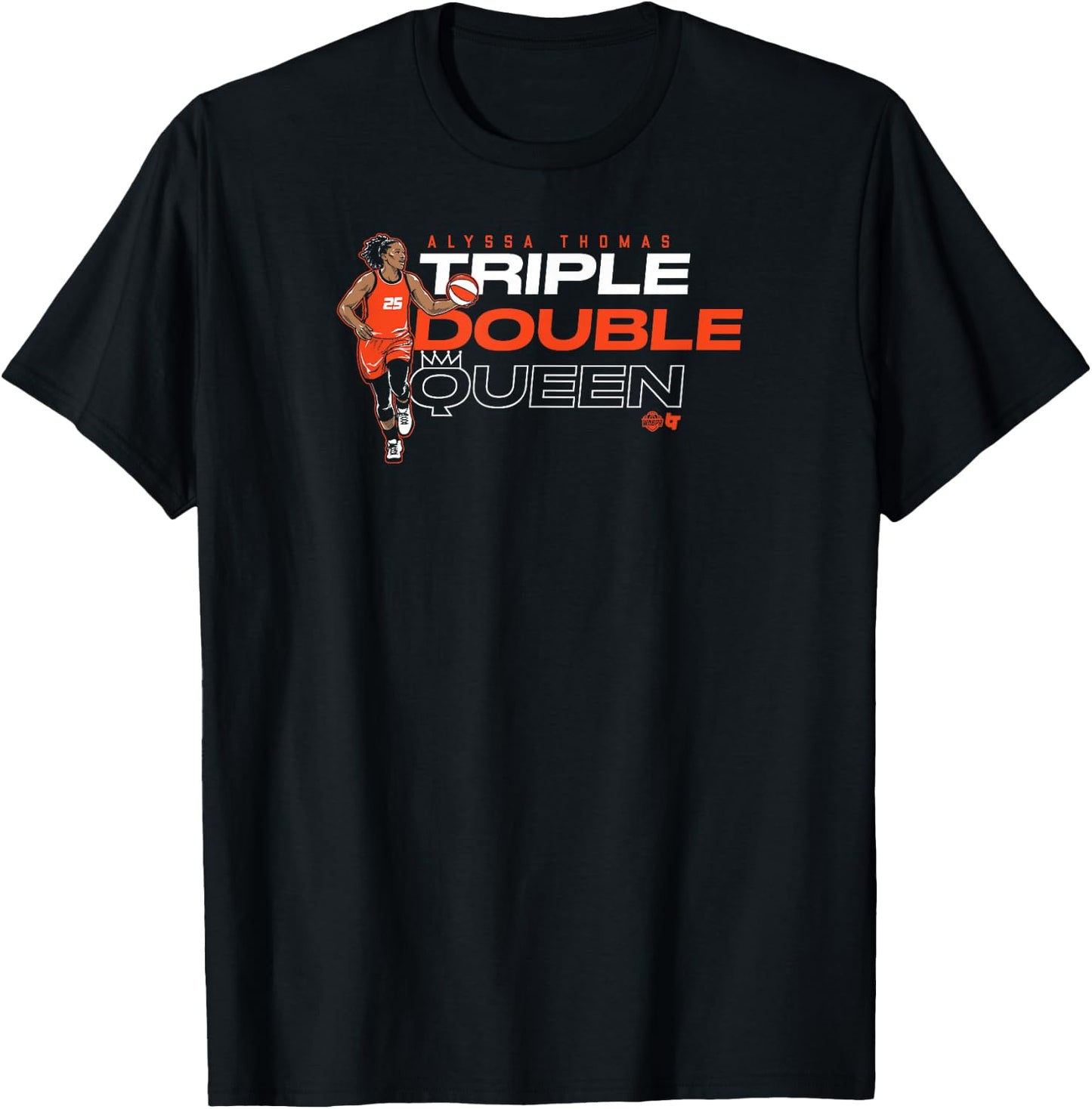Alyssa Thomas - Triple Double Queen - Connecticut Basketball T-Shirt - T-Shirt | Black