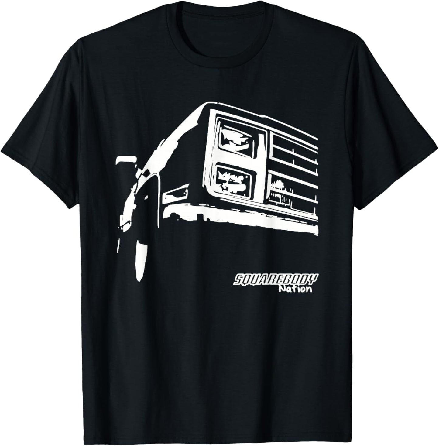Square Body Nation - Squarebody - Truck Lovers T-Shirt - T-Shirt | Black