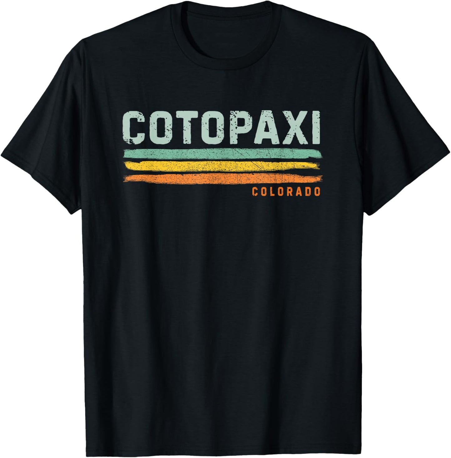 Vintage Stripes Cotopaxi CO T-Shirt - T-Shirt | Black