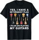 Retirement Plan Guitar Player Funny Guitarist Sayings Outfit T-Shirt - T-Shirt | Black