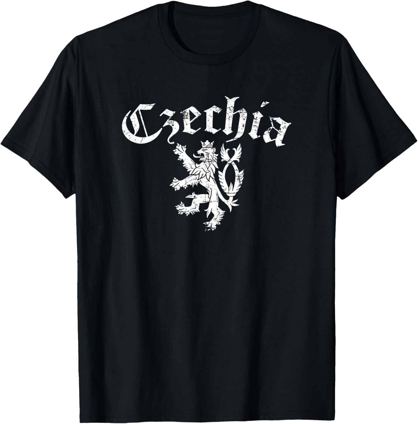 Cesko Czechia Lion Symbol Czech Republic Pride T-Shirt - T-Shirt | Black