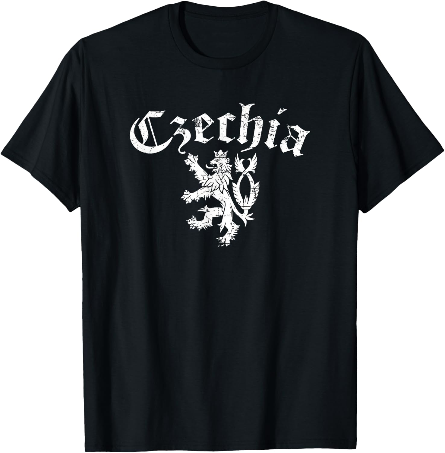 Cesko Czechia Lion Symbol Czech Republic Pride T-Shirt - T-Shirt | Black