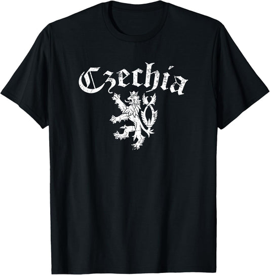 Cesko Czechia Lion Symbol Czech Republic Pride T-Shirt - T-Shirt | Black