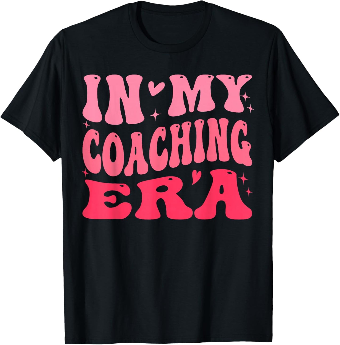 In My Coaching Era Groovy T-Shirt - T-Shirt | Black