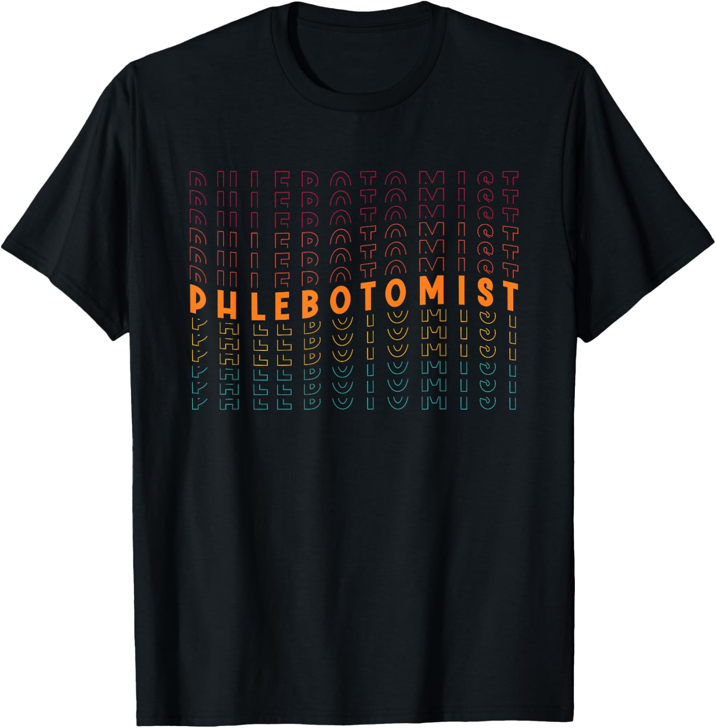 Phlebotomist | Vein Blood Syringe | Phlebotomy Technician T-Shirt - T-Shirt | Black
