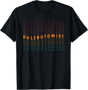 Phlebotomist | Vein Blood Syringe | Phlebotomy Technician T-Shirt - T-Shirt | Black