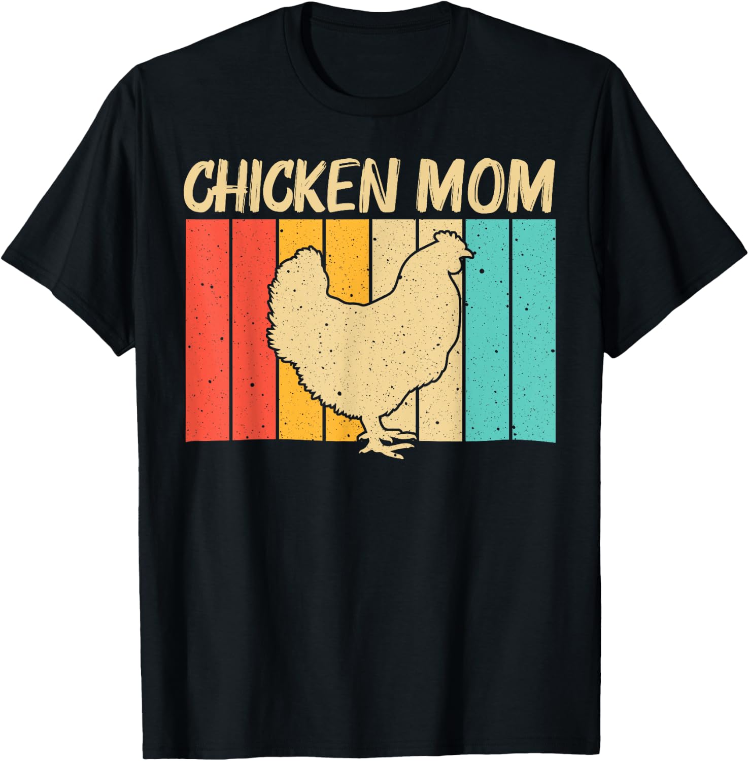 Funny Chicken Art For Mom Women Chicken Farmer Poultry Lover T-Shirt - T-Shirt | Black