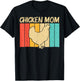 Funny Chicken Art For Mom Women Chicken Farmer Poultry Lover T-Shirt - T-Shirt | Black