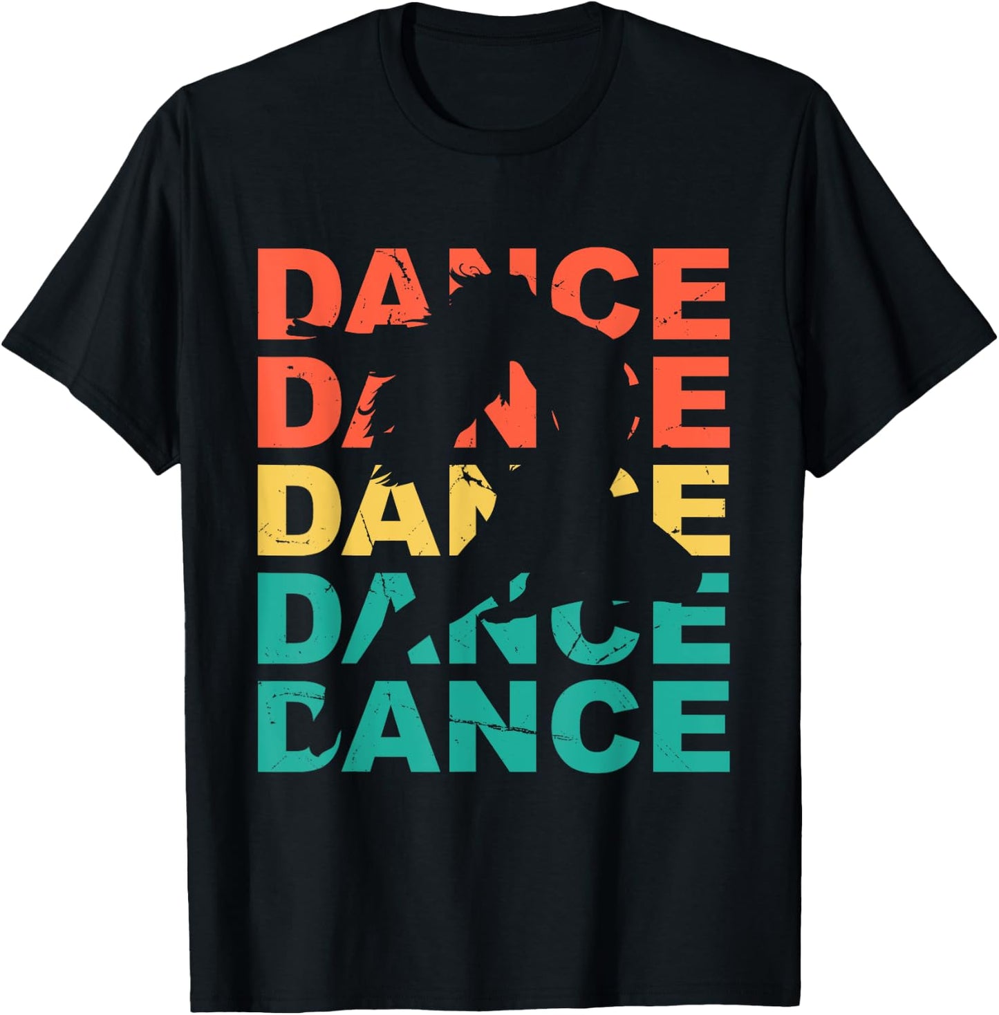 Retro Vintage Dancing For Dancers T-Shirt - T-Shirt | Black