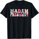 Madam President Girls Feminine Script Groovy T-Shirt - T-Shirt | Black