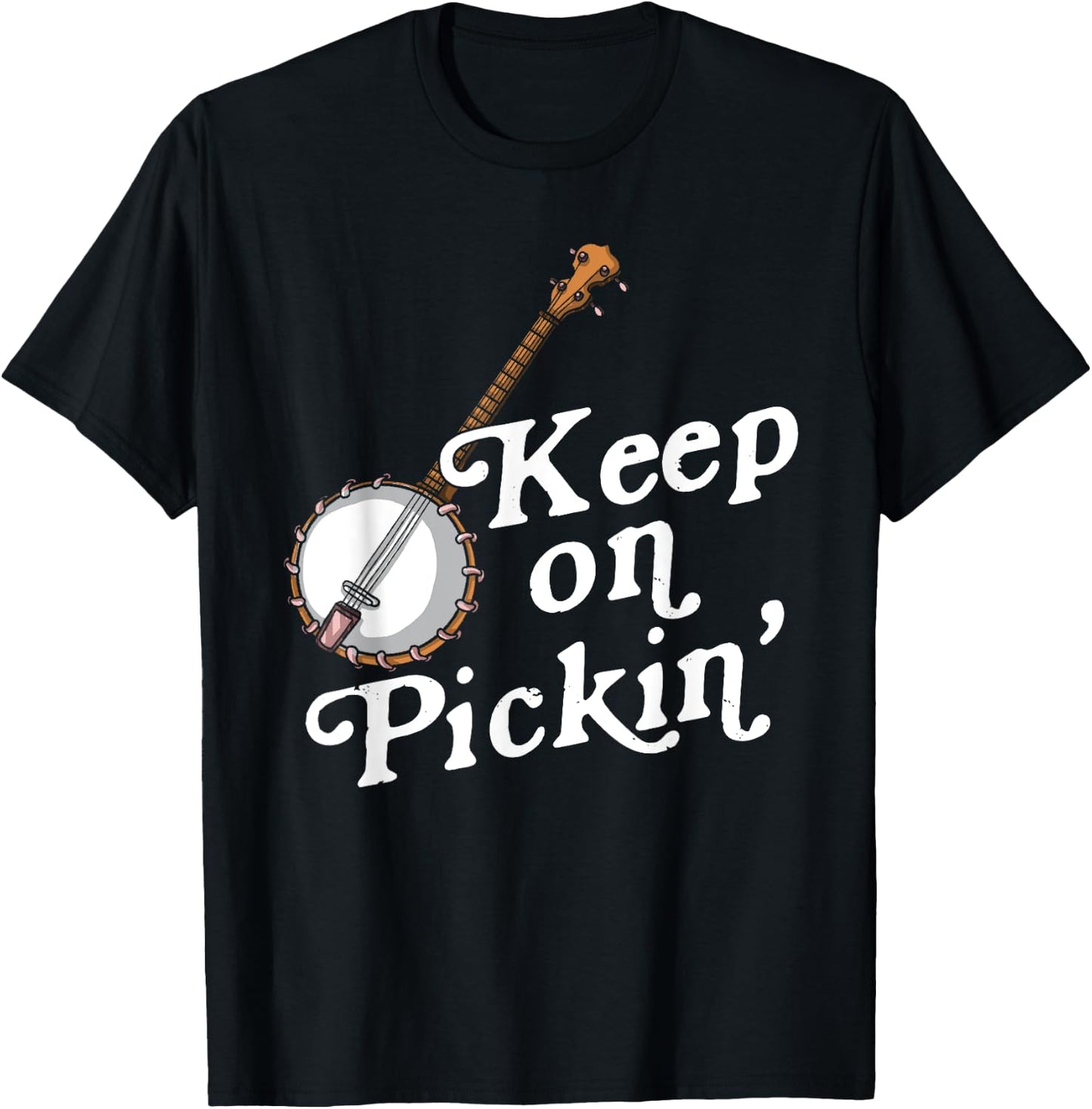 Banjo Bluebird Tennesse Mandolin Bluegrass T-Shirt - T-Shirt | Black