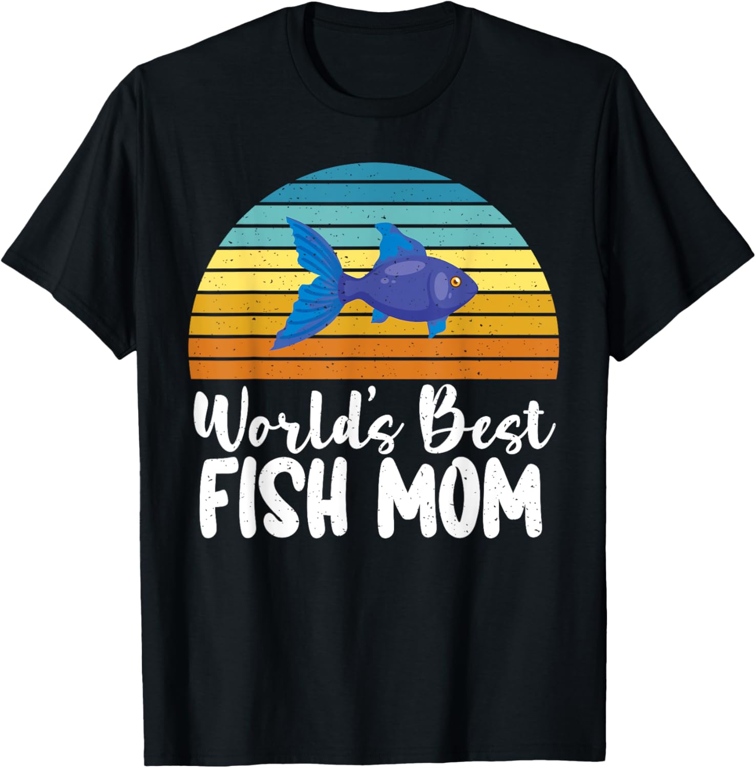 Worlds best Fish Mom T-Shirt - T-Shirt | Black