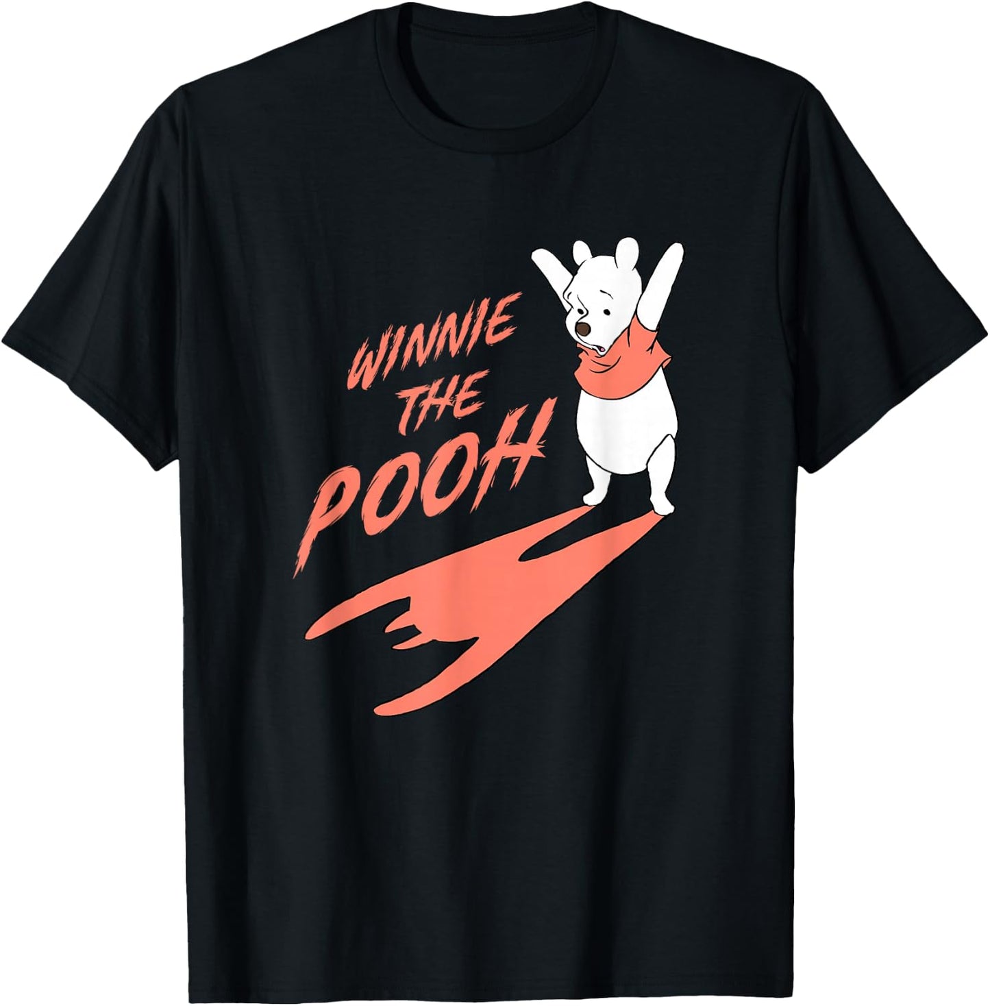 Disney Winnie The Pooh Halloween Casting Scary Shadow T-Shirt - T-Shirt | Black