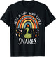 Just A Girl Who Loves Snakes Rainbow Gifts for Snake Lover T-Shirt - T-Shirt | Black