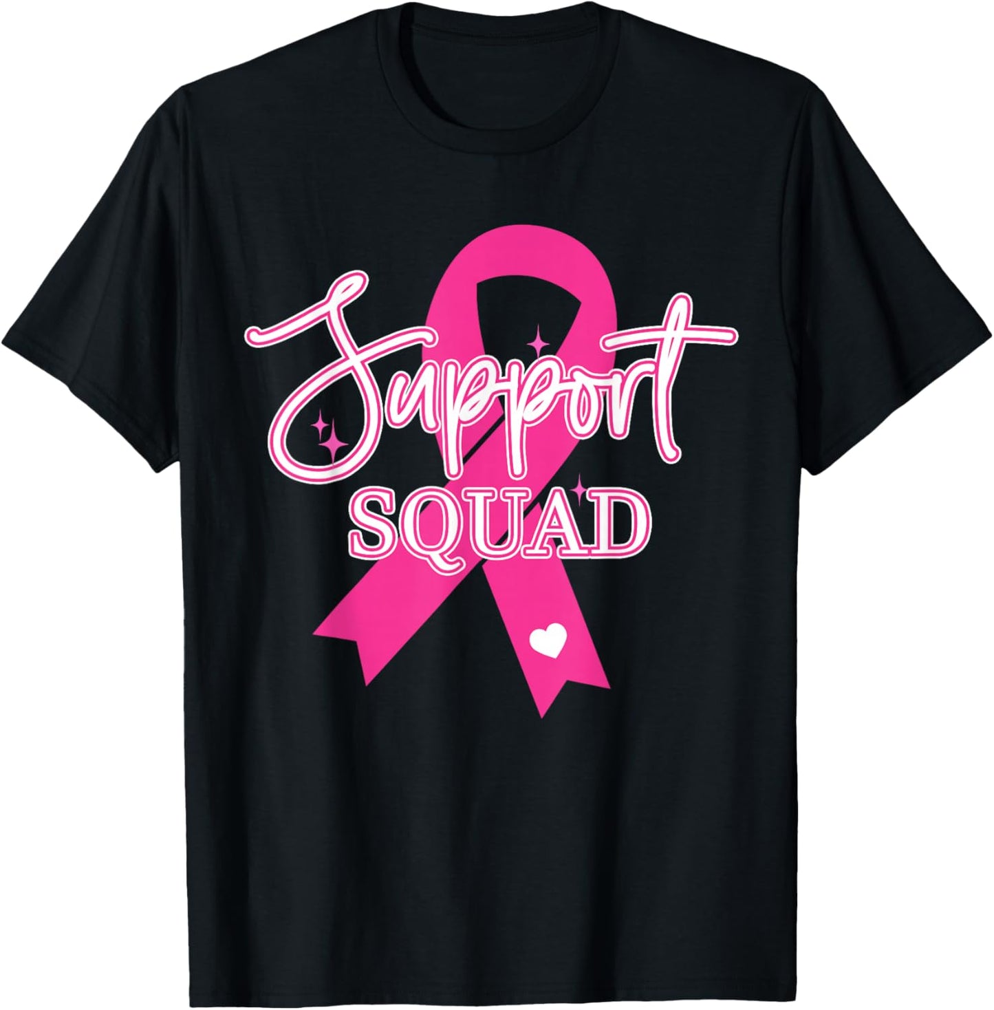 Support Squad Breast Cancer - Support Squad T-Shirt - T-Shirt | Black