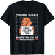 Redbone Coonhound Mugshot Personal Stalker Dog T-Shirt - T-Shirt | Black