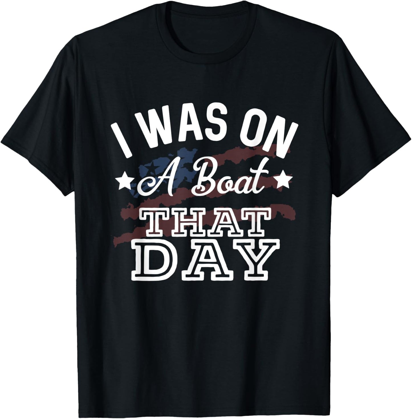 I Was On A Boat That Day Country Music Lyrics T-Shirt - T-Shirt | Black