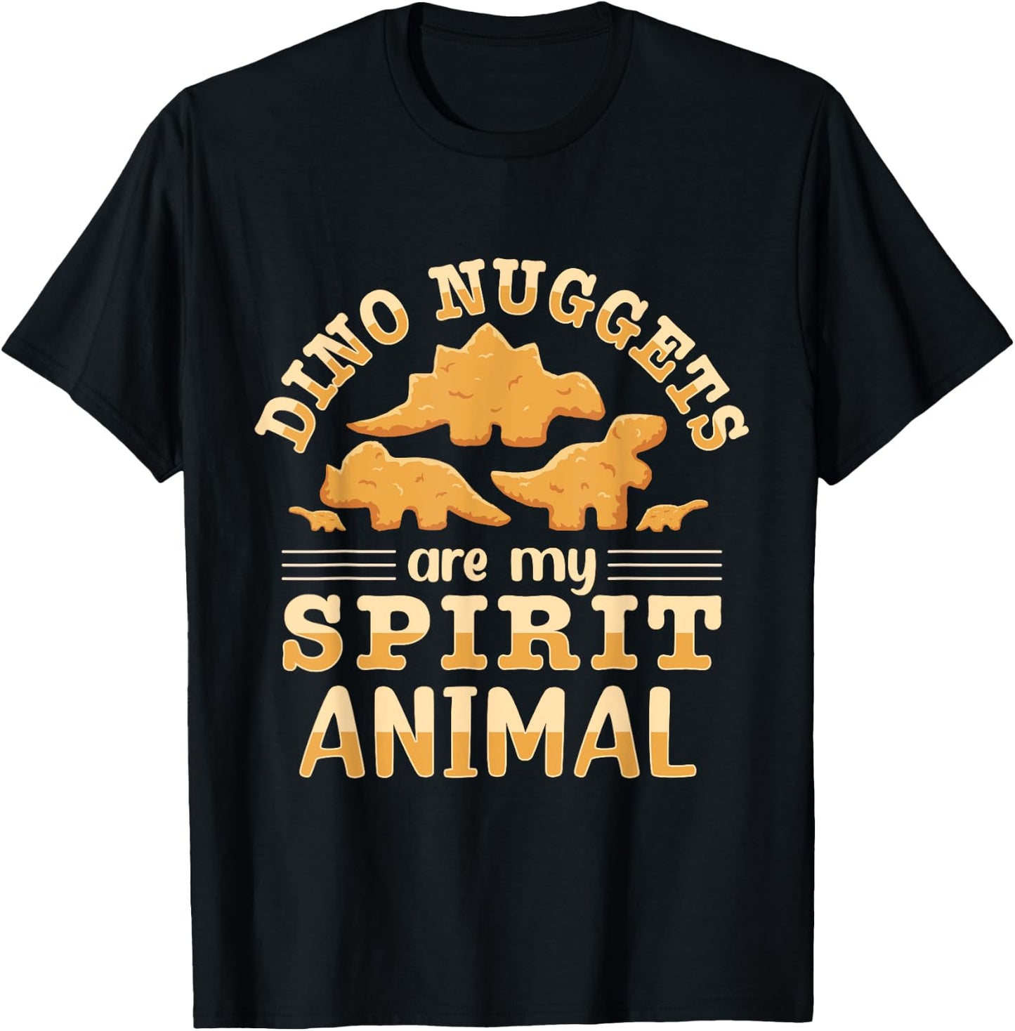 Dino Nuggets Are My Spirit Animal T-Shirt - T-Shirt | Black