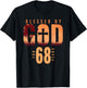 Blessed By God For 68 Years 68th Birthday Religious Theme T-Shirt - T-Shirt | Black