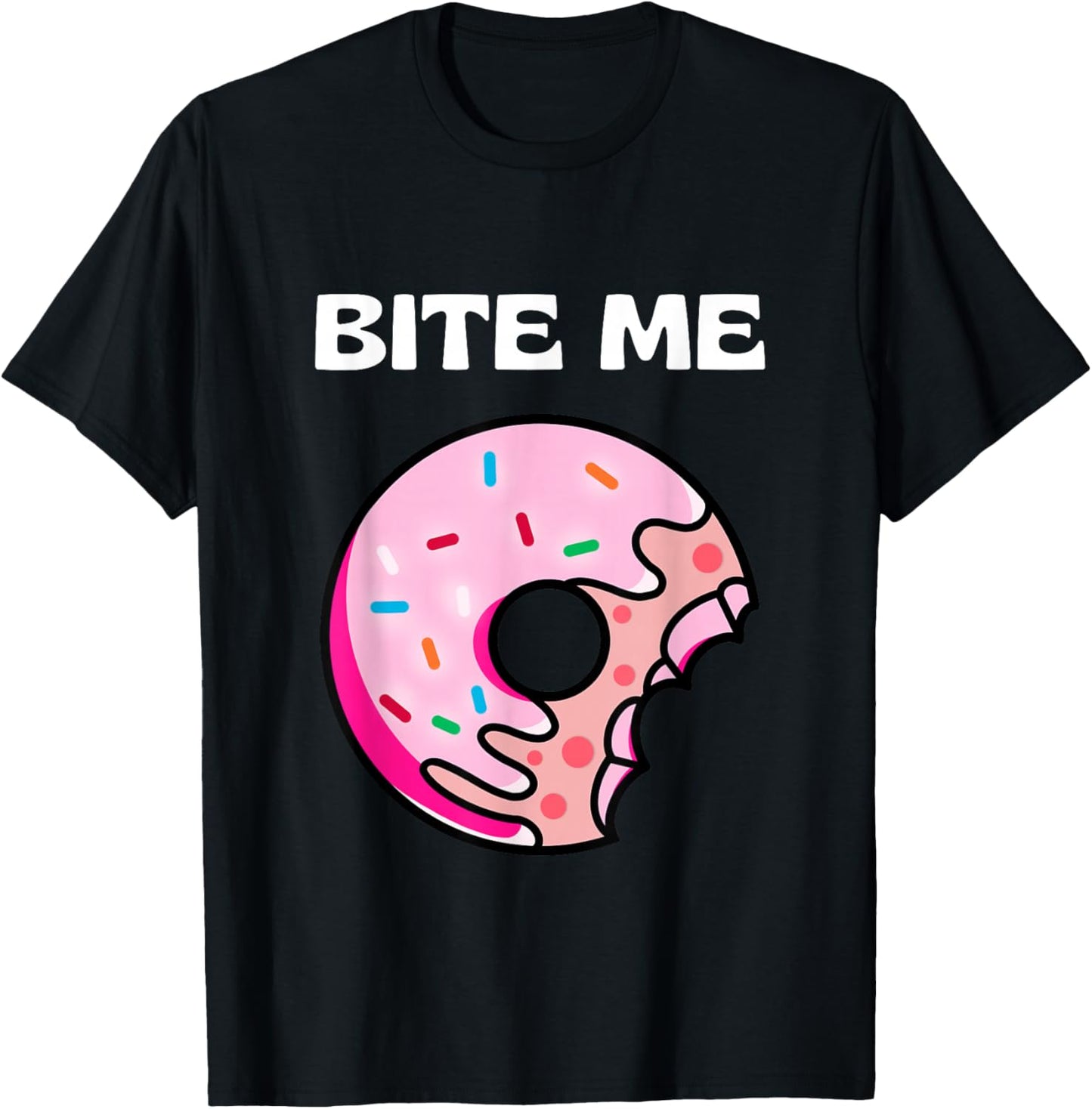 Bite Me Shirt Donut Crew T-Shirt - T-Shirt | Black