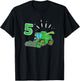 Farmer Combine Harvester 5 Years Children's Birthday T-Shirt - T-Shirt | Black
