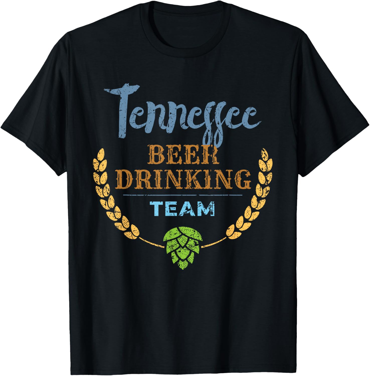 Tennessee Beer Drinking Team Vintage Style T-Shirt - T-Shirt | Black