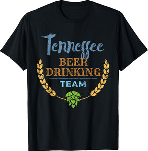 Tennessee Beer Drinking Team Vintage Style T-Shirt - T-Shirt | Black