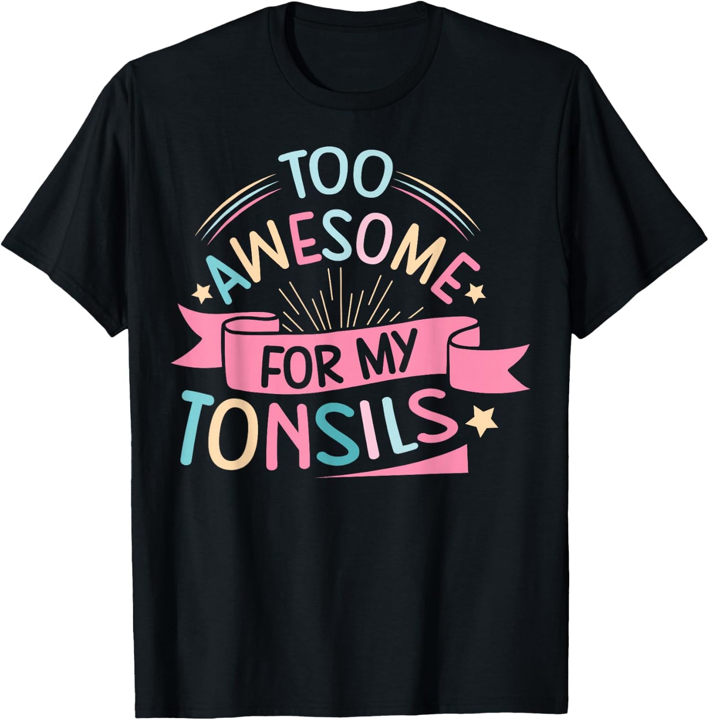 Tonsillectomy Design for Kids with Removed tonsils T-Shirt - T-Shirt | Black