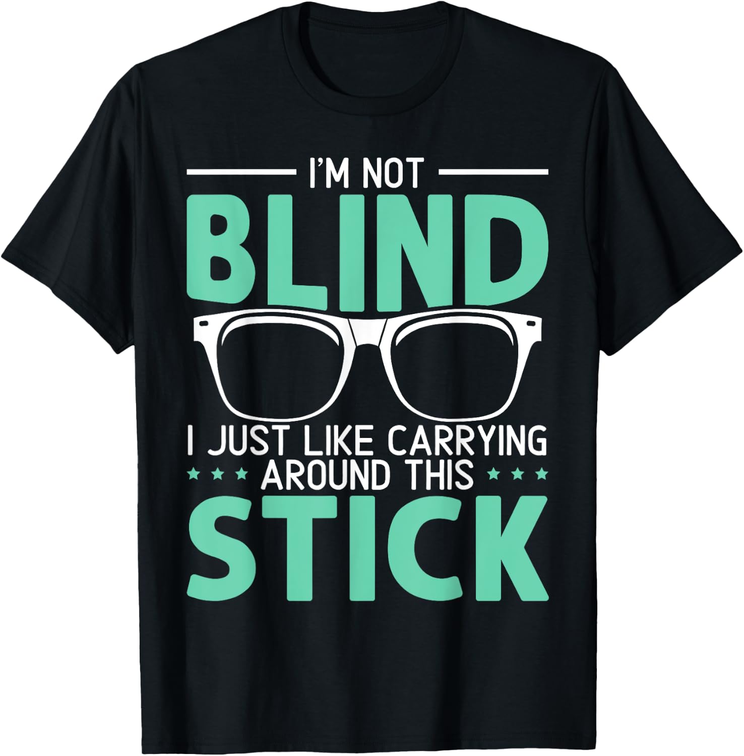 Visually Impaired Braille Visual Blind Awareness T-Shirt - T-Shirt | Black