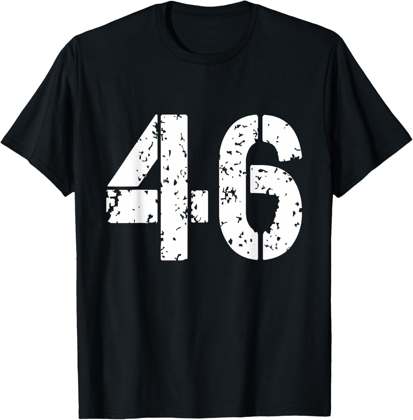 Number 46 Varsity Team - 46th Birthday & 46 Years Old T-Shirt - T-Shirt | Black