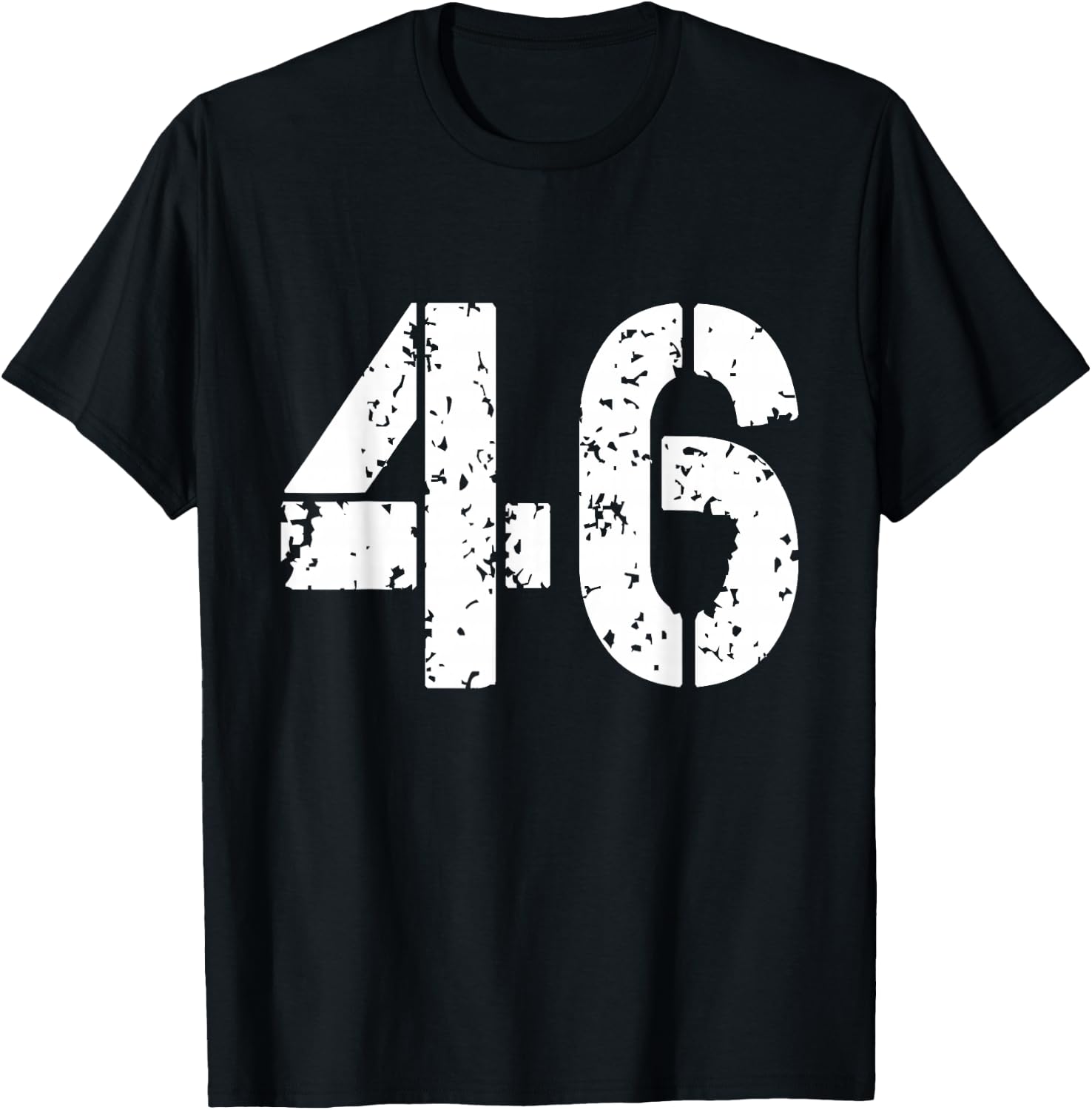 Number 46 Varsity Team - 46th Birthday & 46 Years Old T-Shirt - T-Shirt | Black