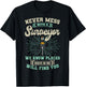 Surveyor Geodesists Cartographer Valuer Land Surveying T-Shirt - T-Shirt | Black