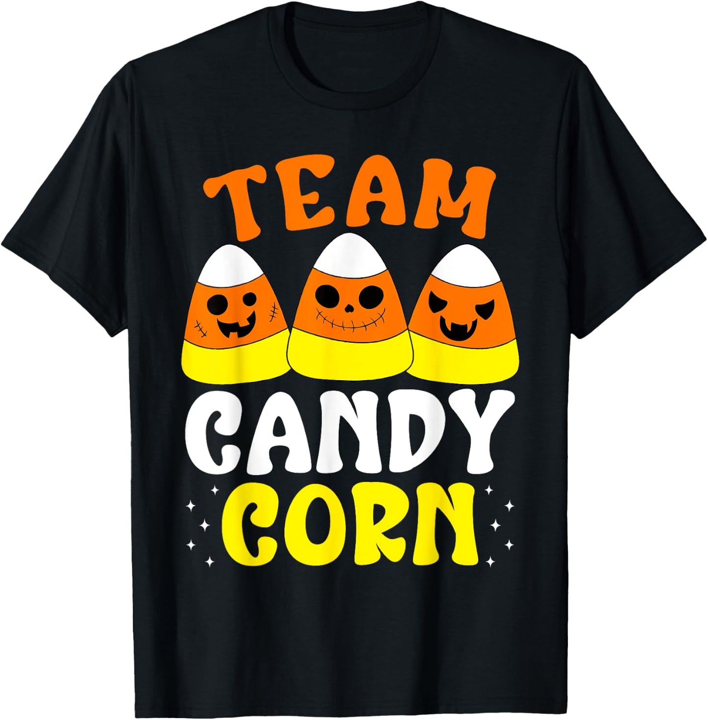 Team Candy Corn Funny Halloween T-Shirt - T-Shirt | Black