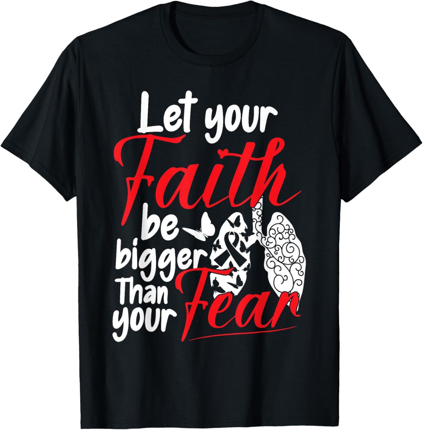 Lung Cancer Warrior T-Shirt - T-Shirt | Black