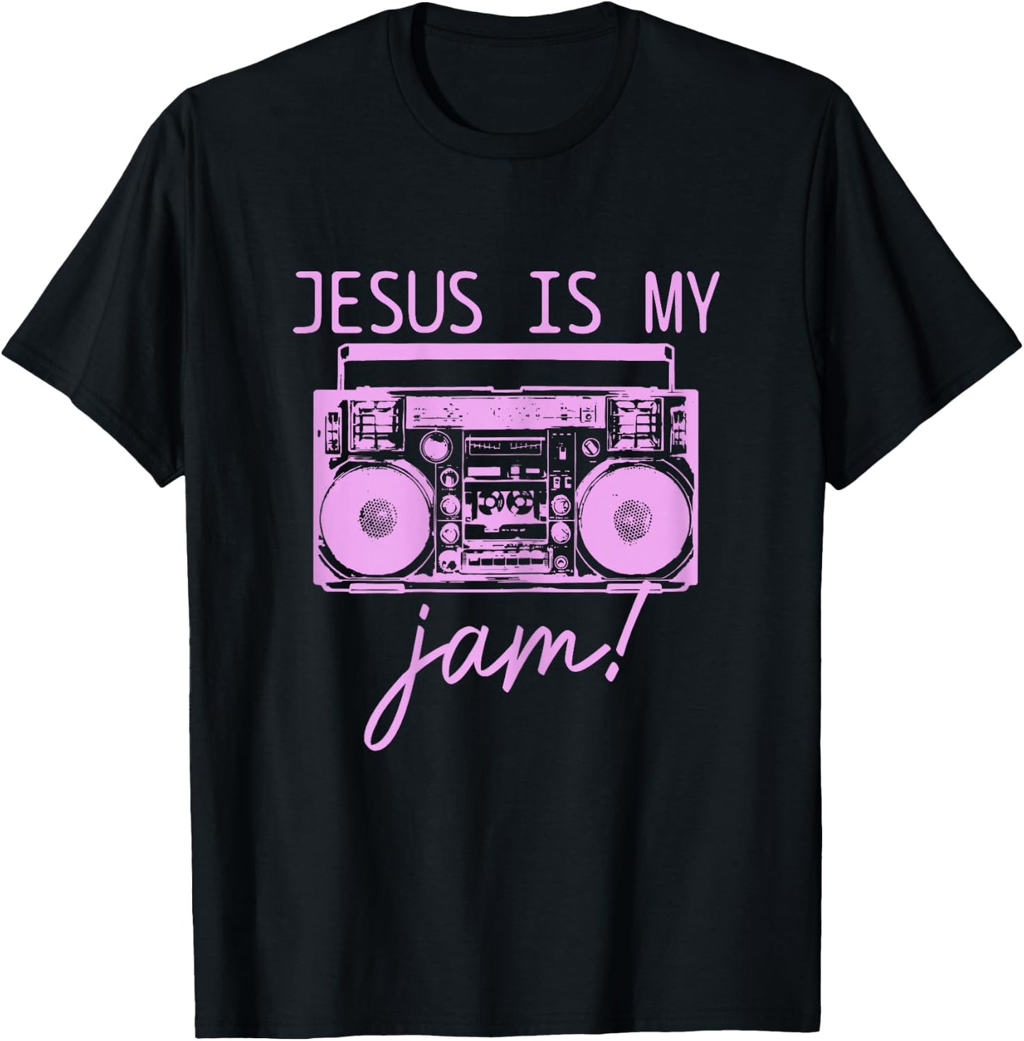 Jesus Christian Music Funny Bible Pastor Faith T-Shirt - T-Shirt | Black