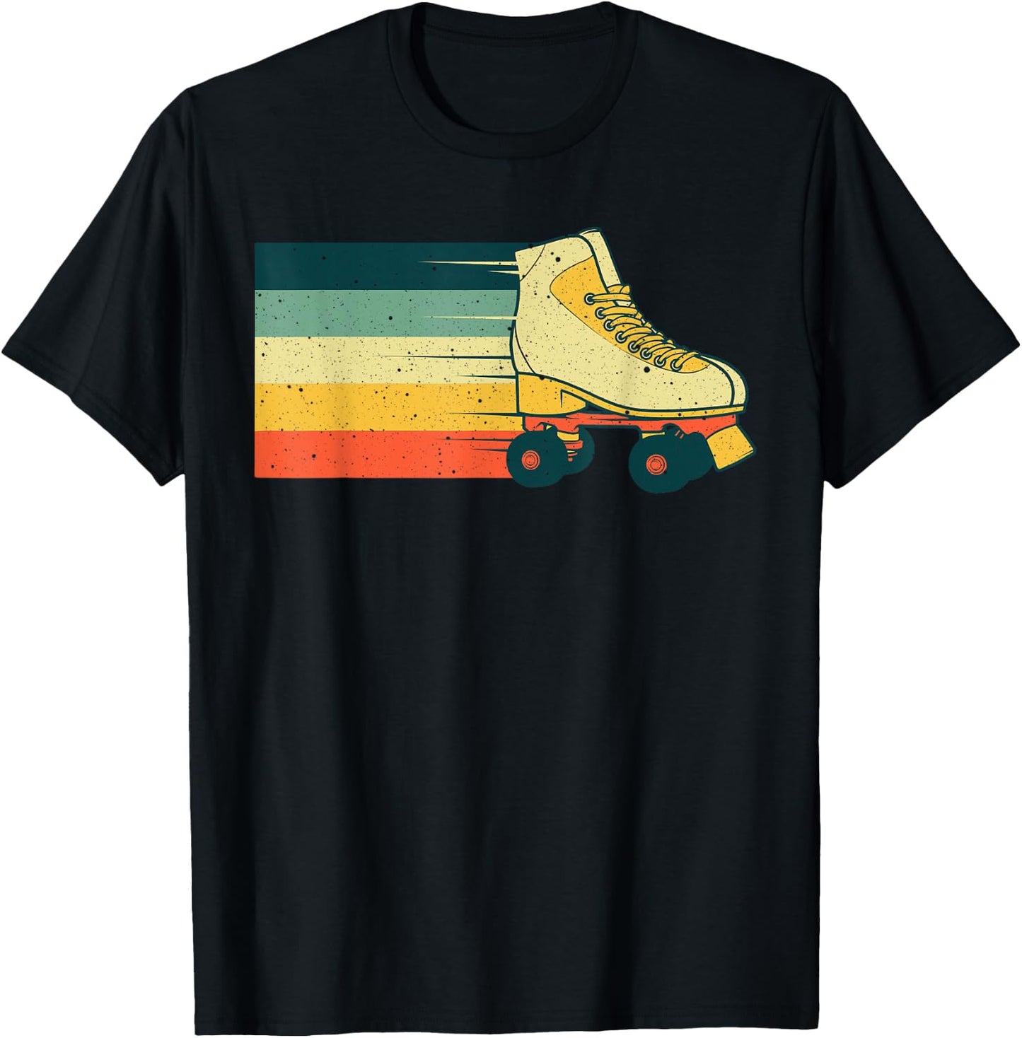 Vintage Roller Skate For Roller Skater Skating Men Women T-Shirt - T-Shirt | Black