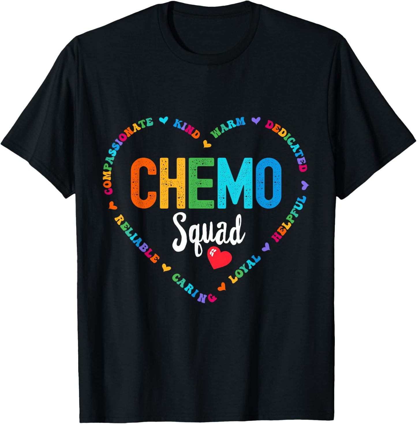 Chemo Squad Chemotherapy Oncology infusion T-Shirt - T-Shirt | Black